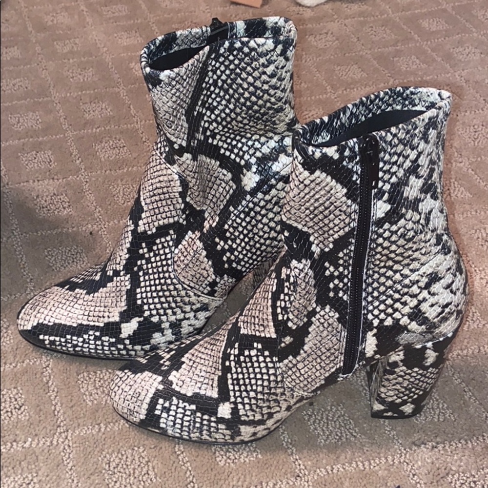 Aldo Faux Snakeskin Boots